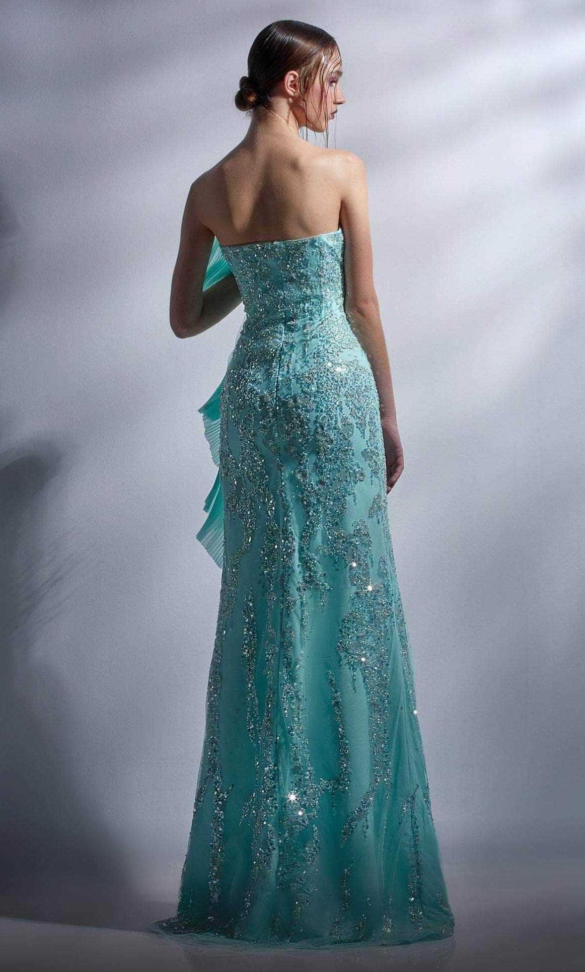 MNM Couture, MNM COUTURE G1281 - Beaded Appliqued Prom Gown