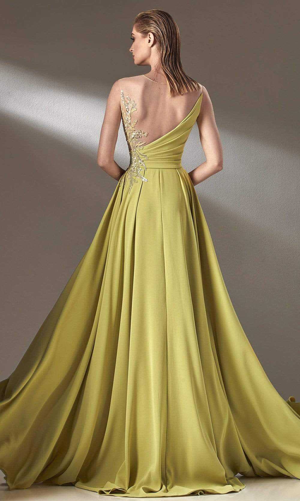 MNM Couture, MNM Couture - K3903 Sleeveless Illusion Bateau Evening Dress