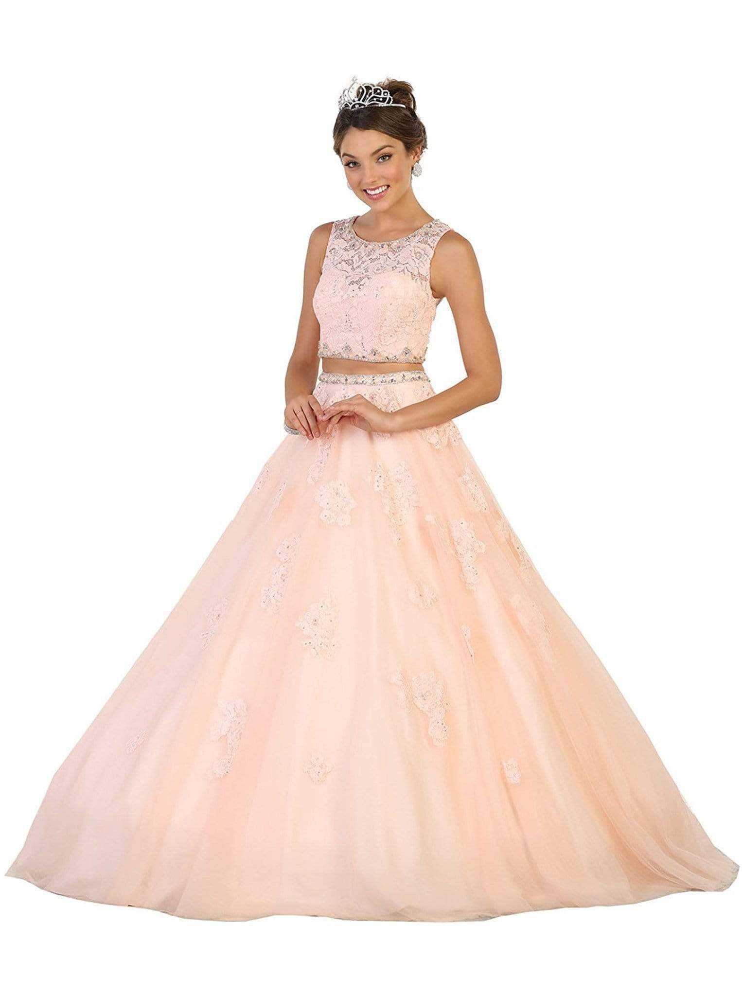 May Queen, May Queen - Two Piece Embellished Evening Gown