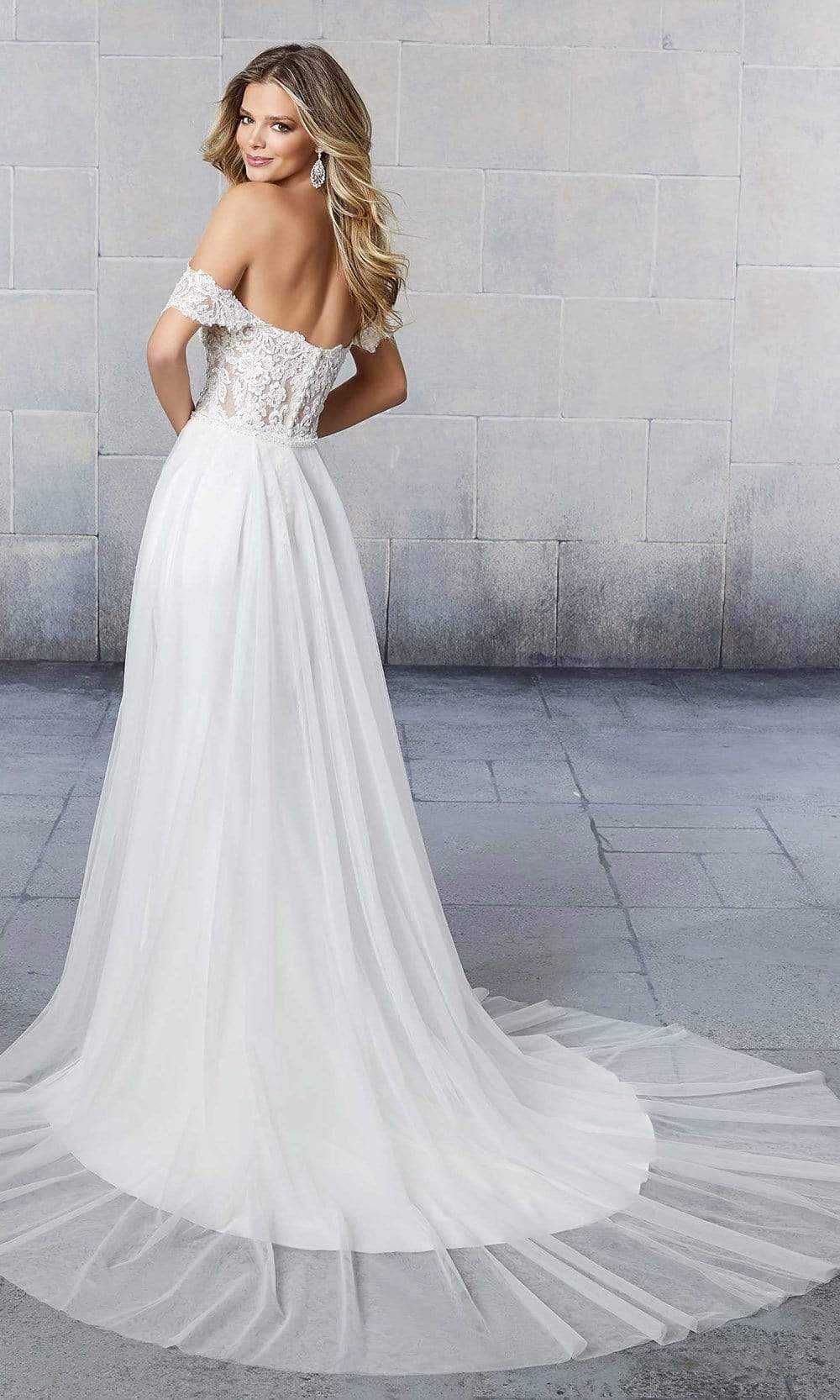 Mori Lee Bridal, Mori Lee Bridal - 6922L Scout Applique Overskirt Wedding Gown