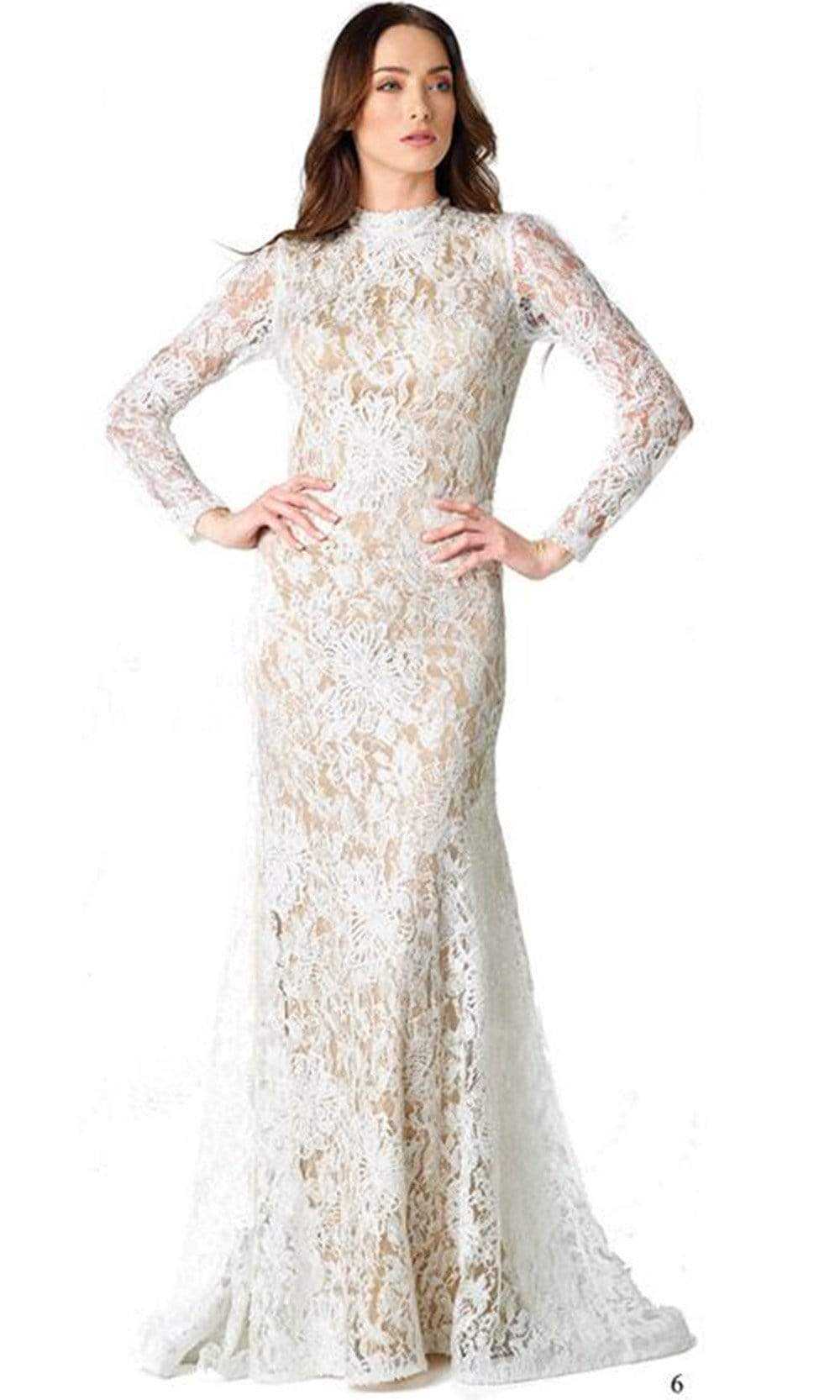 Nicole Bakti, Nicole Bakti 6703 White Dress - 1 Pc White in Size XS Available