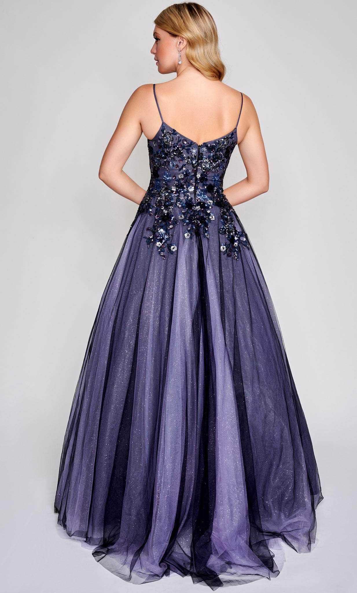 Nina Canacci, Nina Canacci 3206 - Floral Embellished Sleeveless Prom Dress
