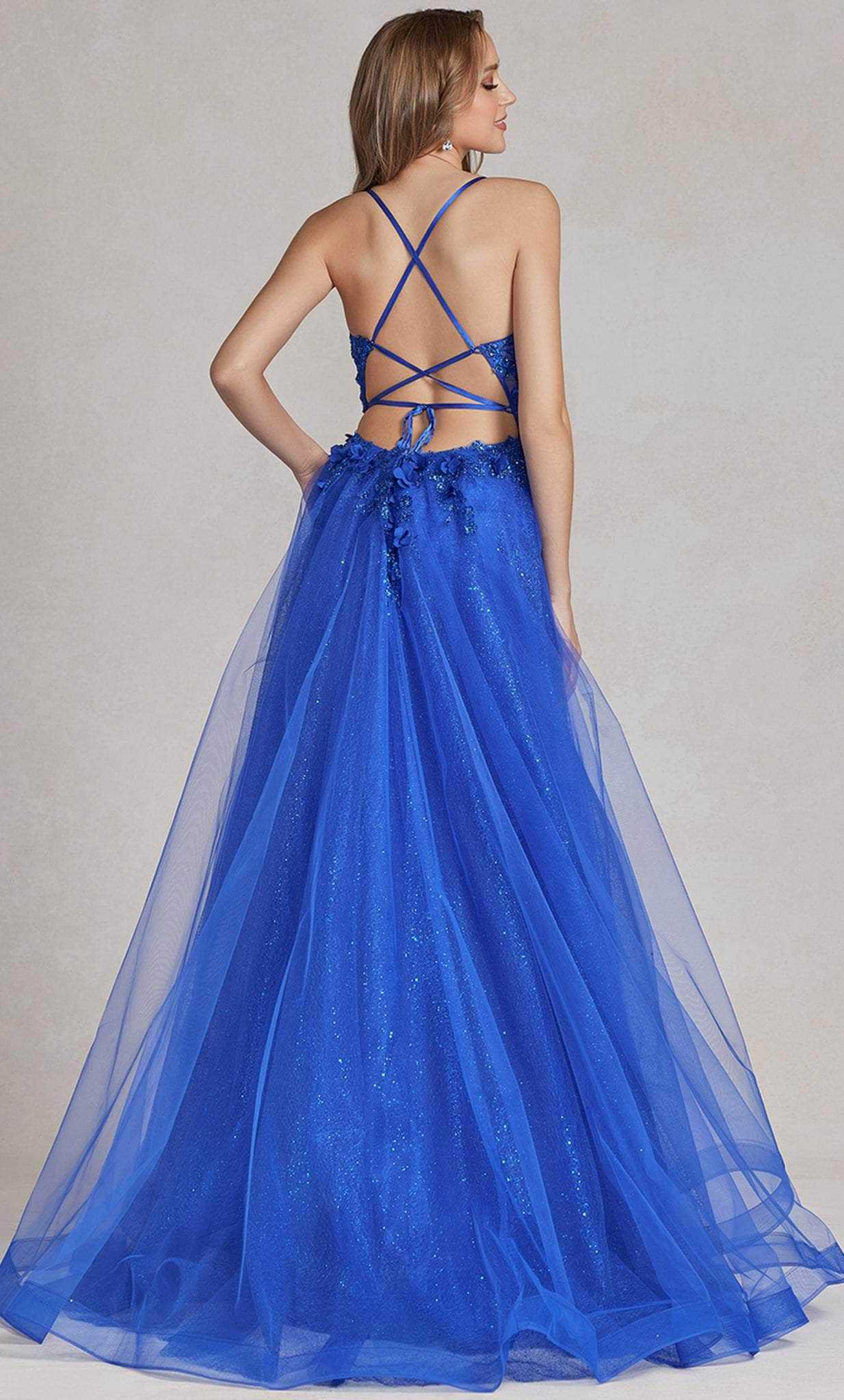 Nox Anabel, Nox Anabel C1113 - Tulle Skirt Prom Gown
