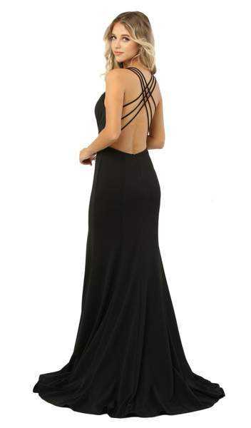 Nox Anabel, Nox Anabel - Sexy Sleeveless Strappy Back Mermaid Gown M133