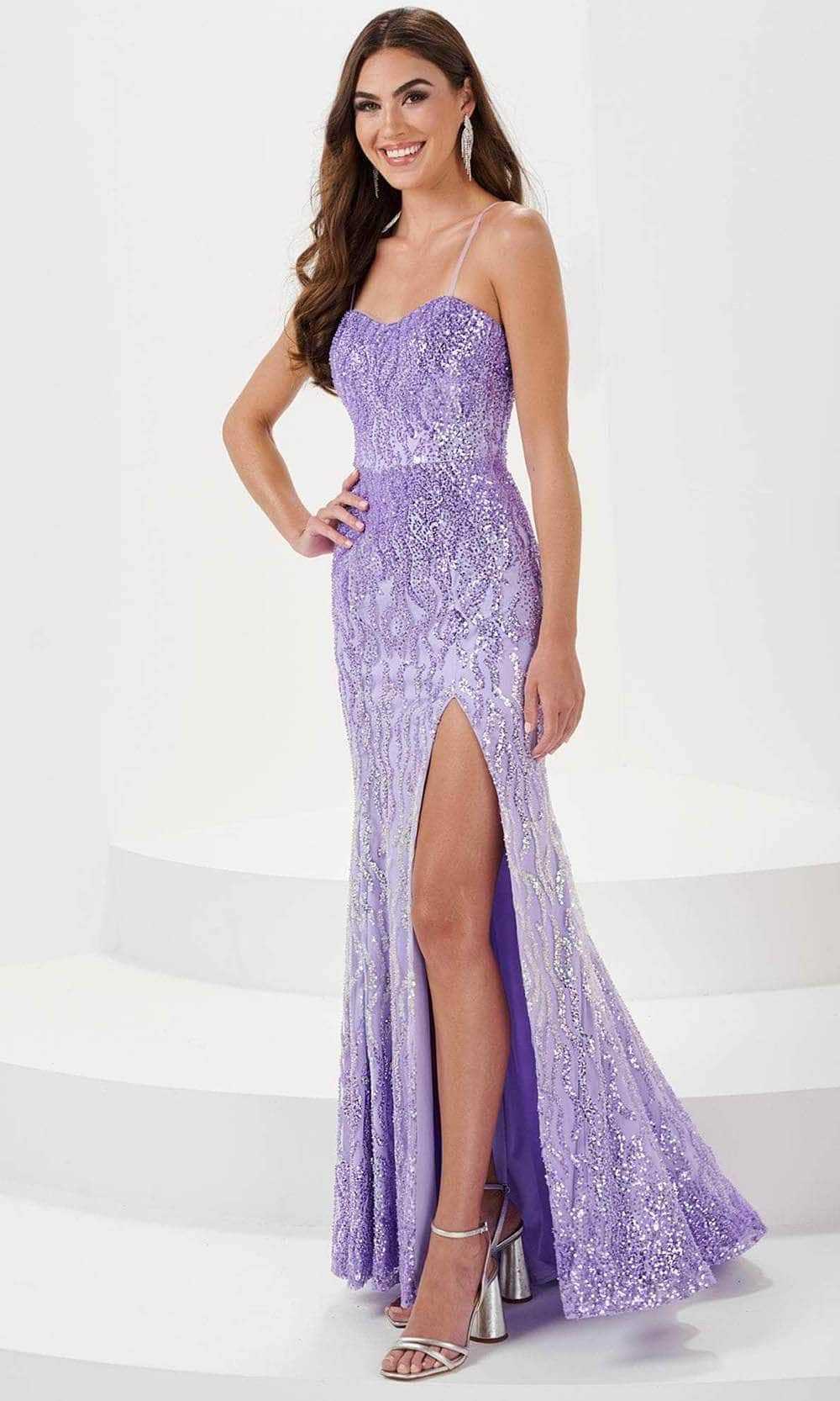 Panoply, Panoply 14162 - Sweetheart Sequin Evening Gown